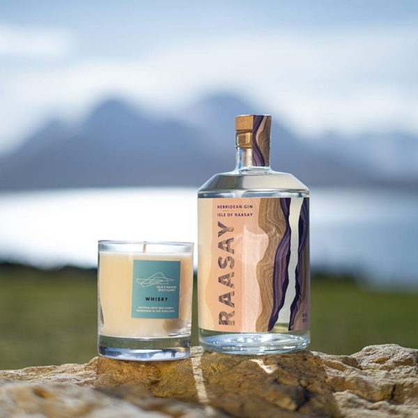 Isle of Raasay Gin & Whisky Candle Gift