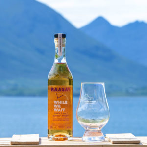 Raasay While We Wait (20cl) & Free Glencairn Whisky Glass