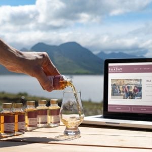Isle of Raasay Virtual Tasting Product Image Pour