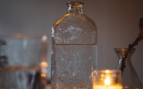 Upcycled Whisky Bottle Water Bottle