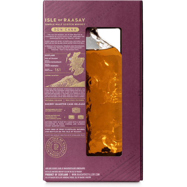Raasay Single Malt - Dùn Cana Sherry Quarter Cask Release Packaging