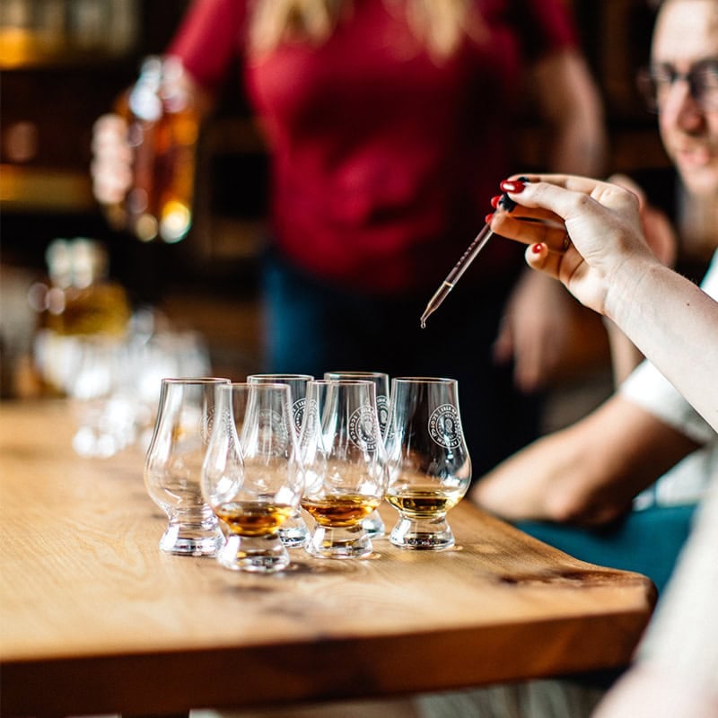 Blending session at Isle of Raasay Distillery